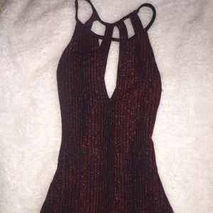 Red sequence small dress
